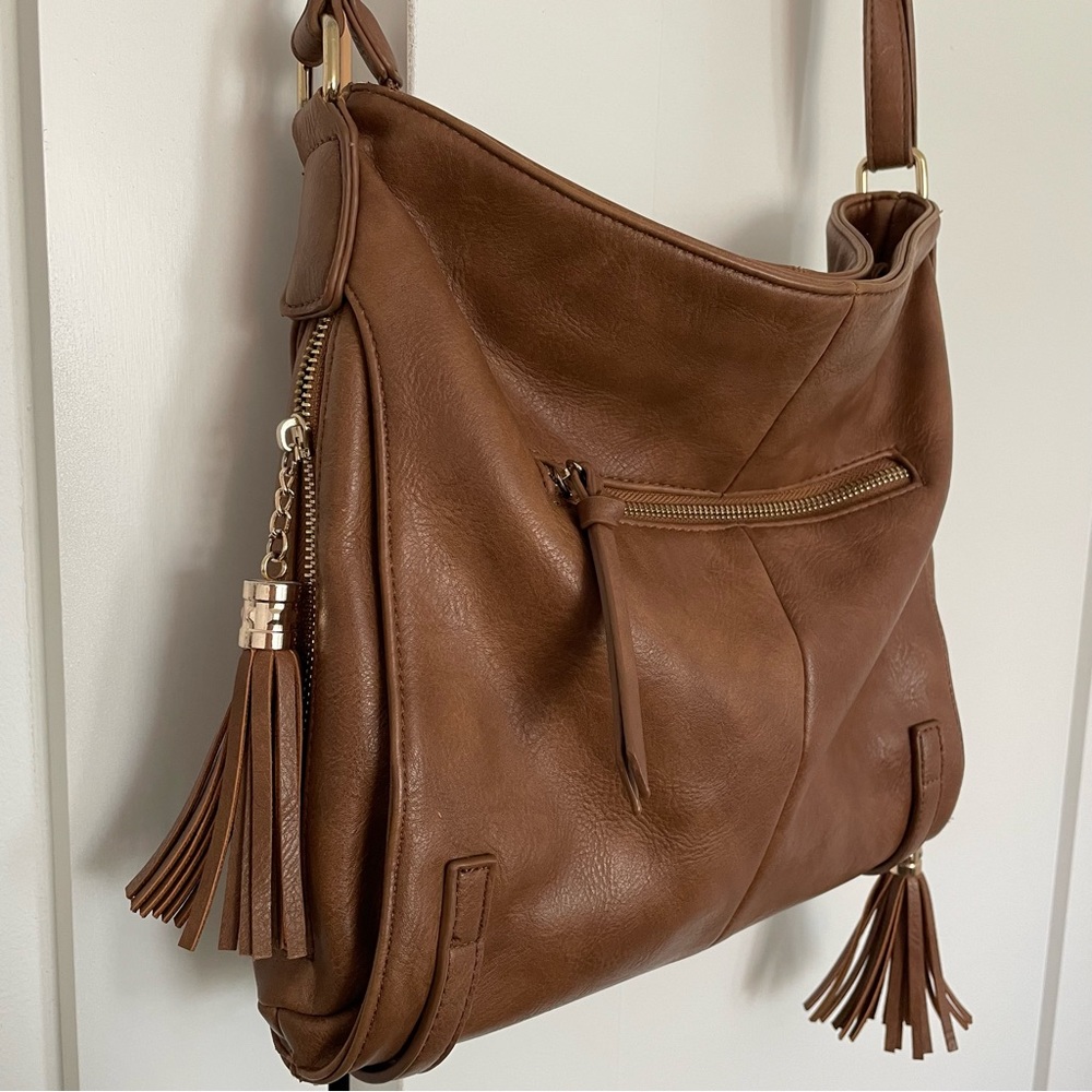MMS Brown Crossbody Bag